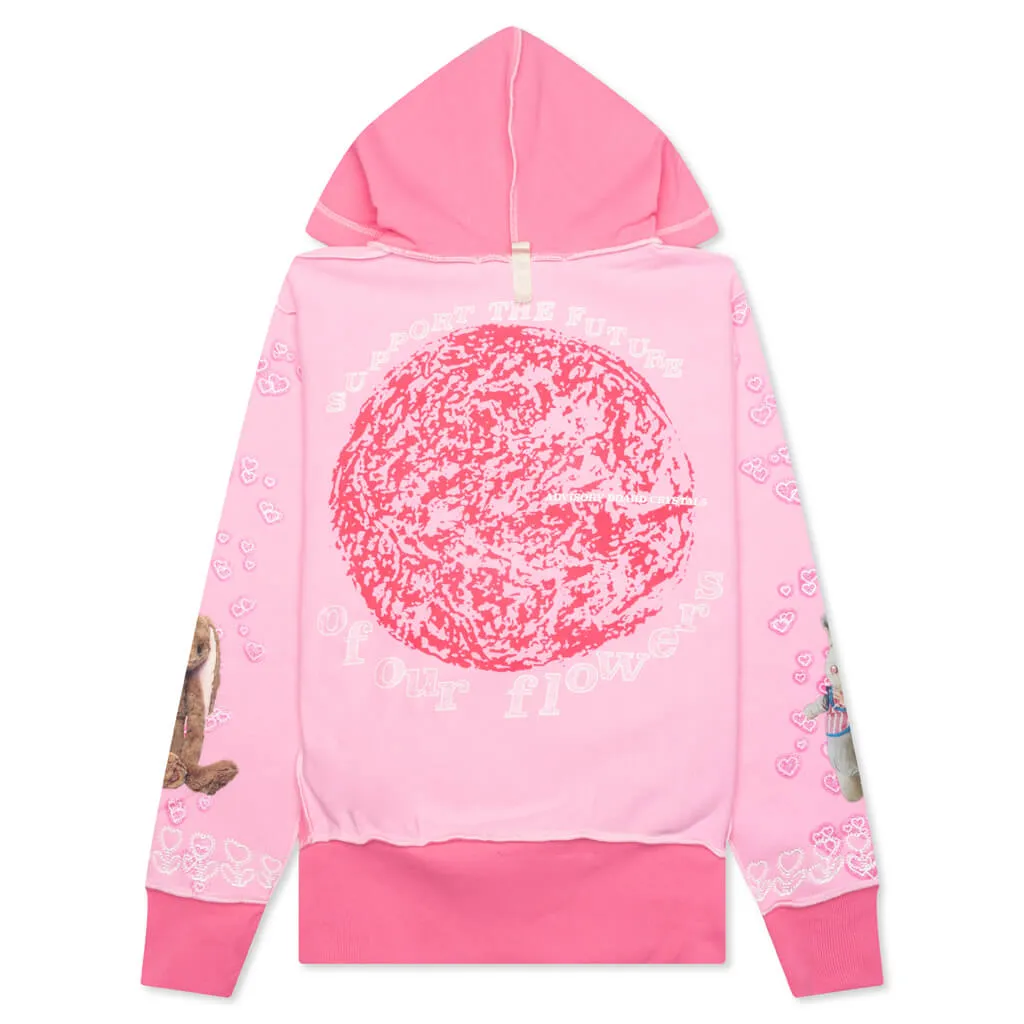 Flowers Forever Hoodie - Pink