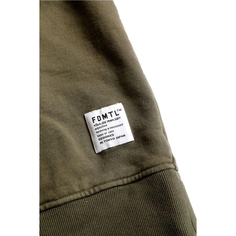 FUNDAMENTAL BORO PATCHWORK HOODIE-KHAKI