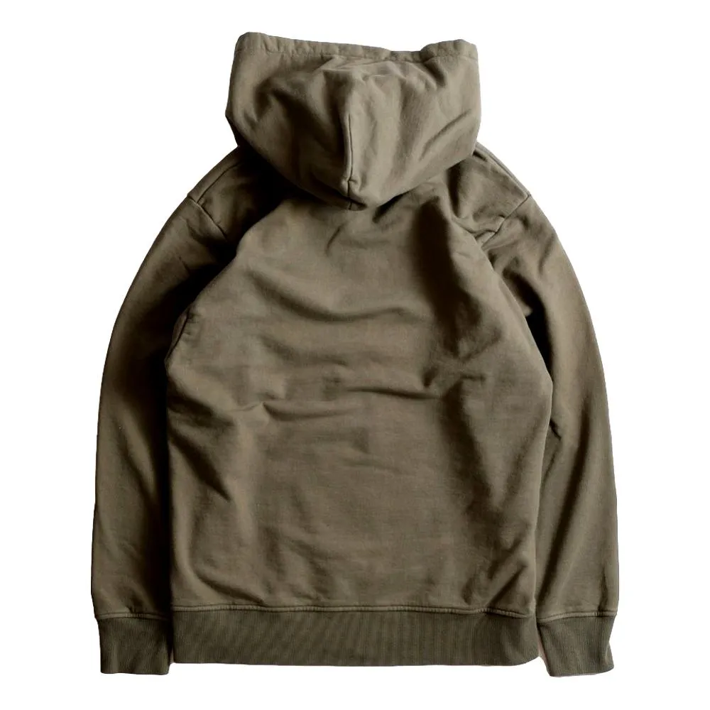 FUNDAMENTAL BORO PATCHWORK HOODIE-KHAKI