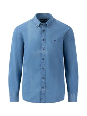 FYNCH HATTON Denim Shirt/Crystal Blue - New SS24