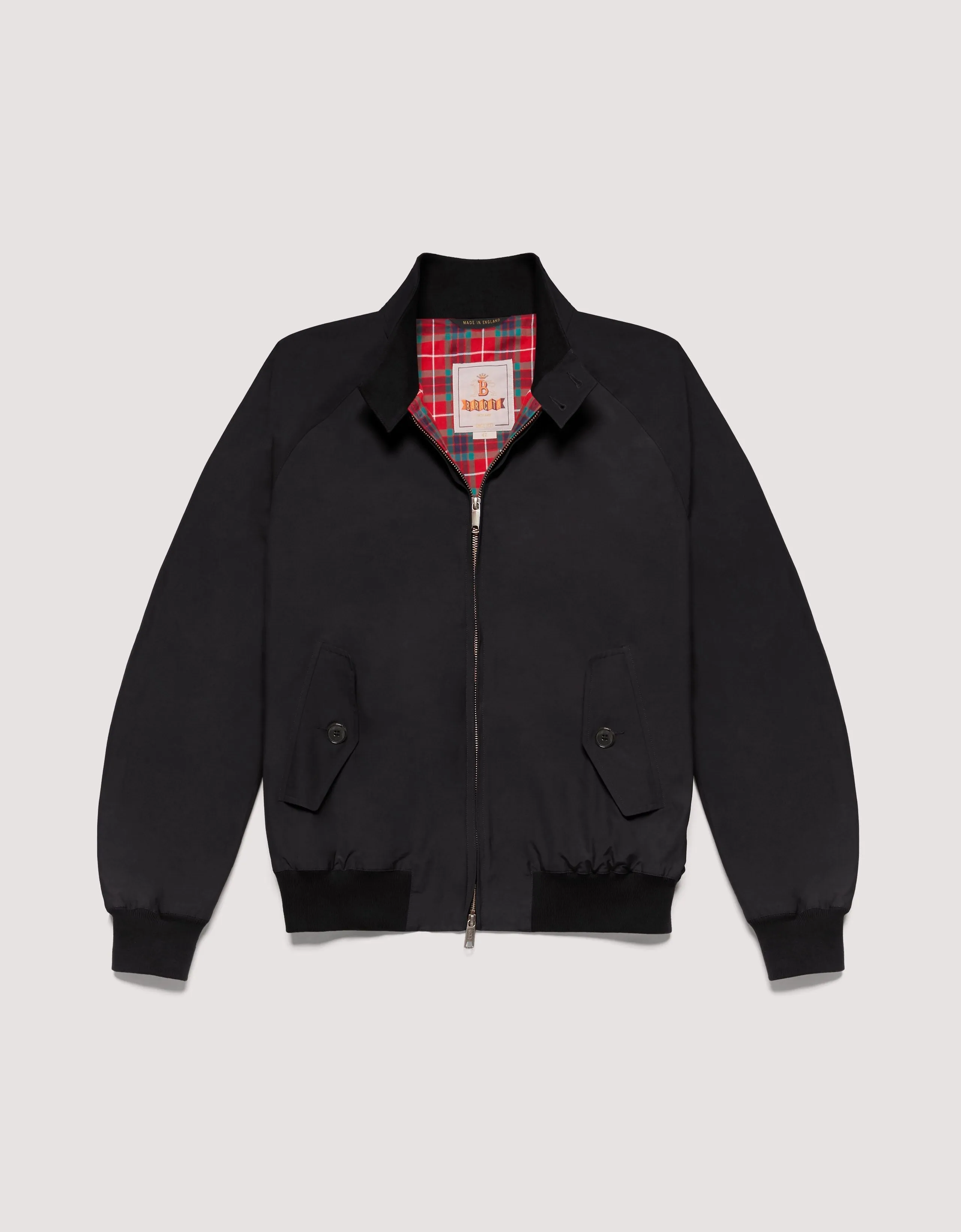 G9 Classic Fit Harrington Jacket, Black