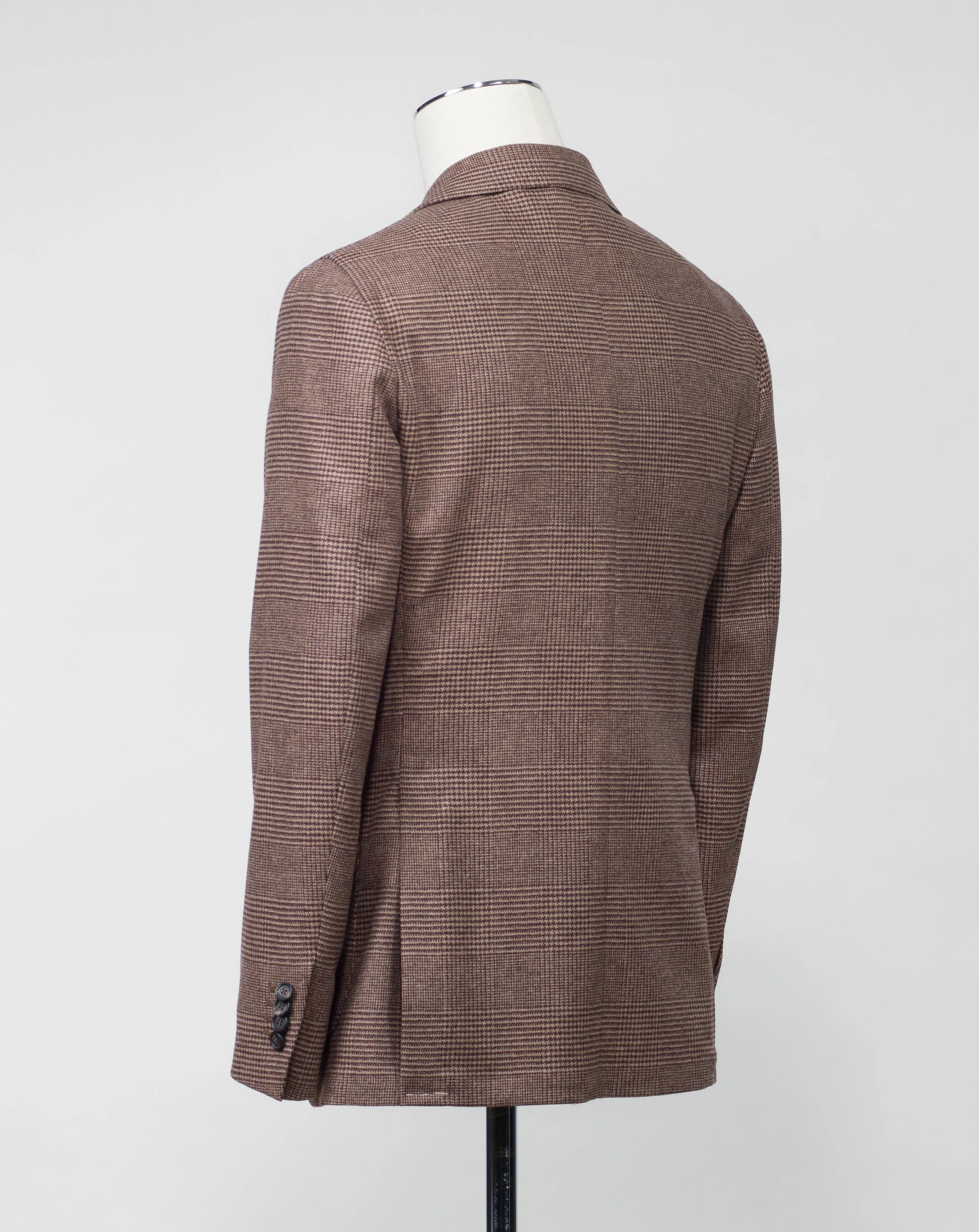 Gaiola Napoli Glencheck Jacket / Brown