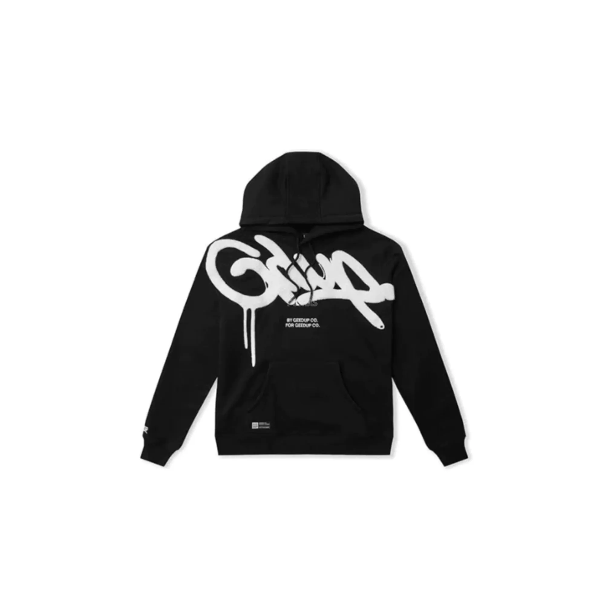 Geedup Handstyle Hoodie 'Black White' (2023)