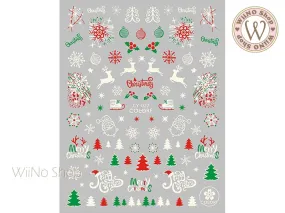 Glow in the Dark Christmas Adhesive Nail Art Sticker - 1 pc (CY-027)