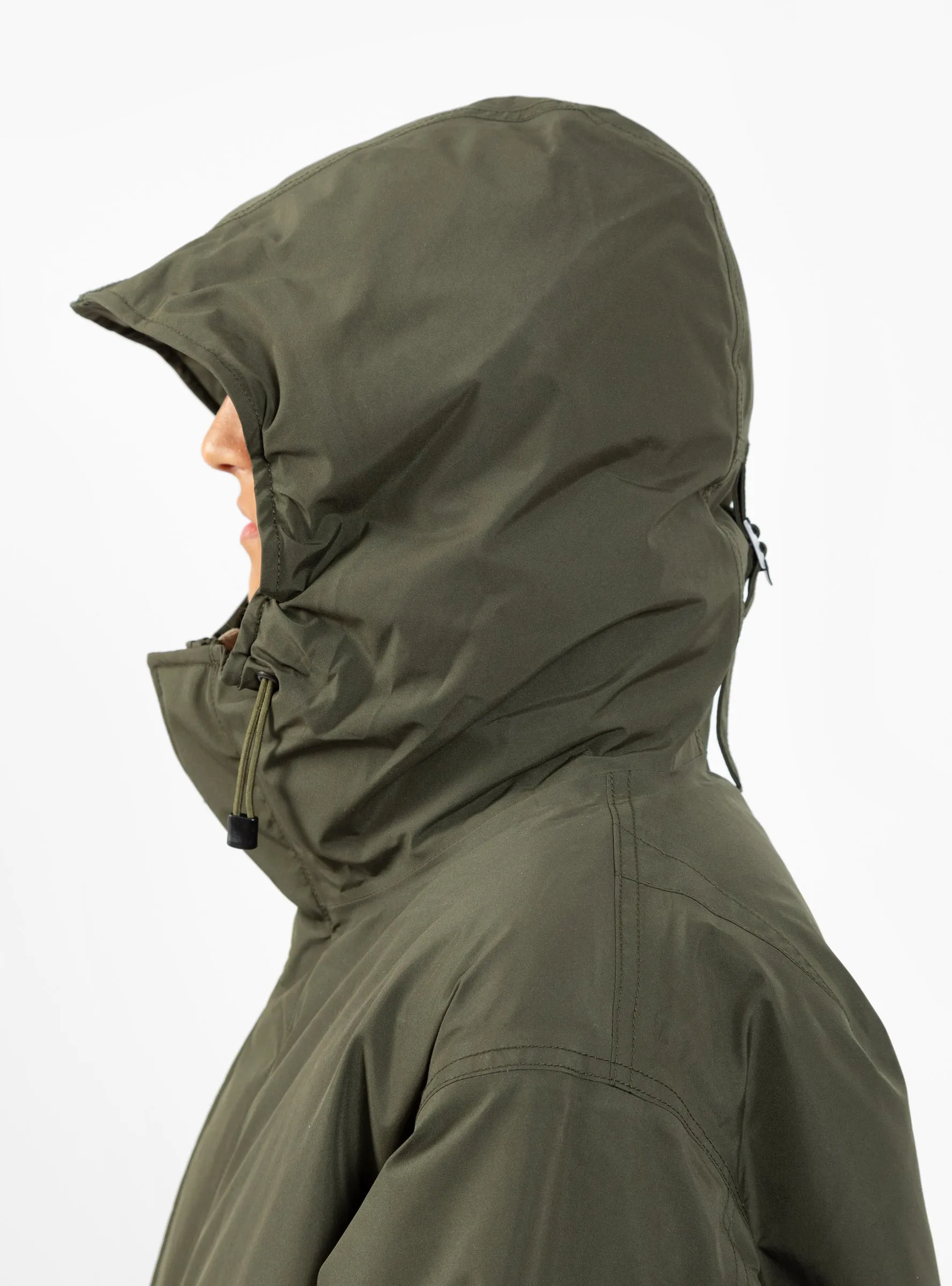 GORE-TEX Long Down Coat Khaki Green