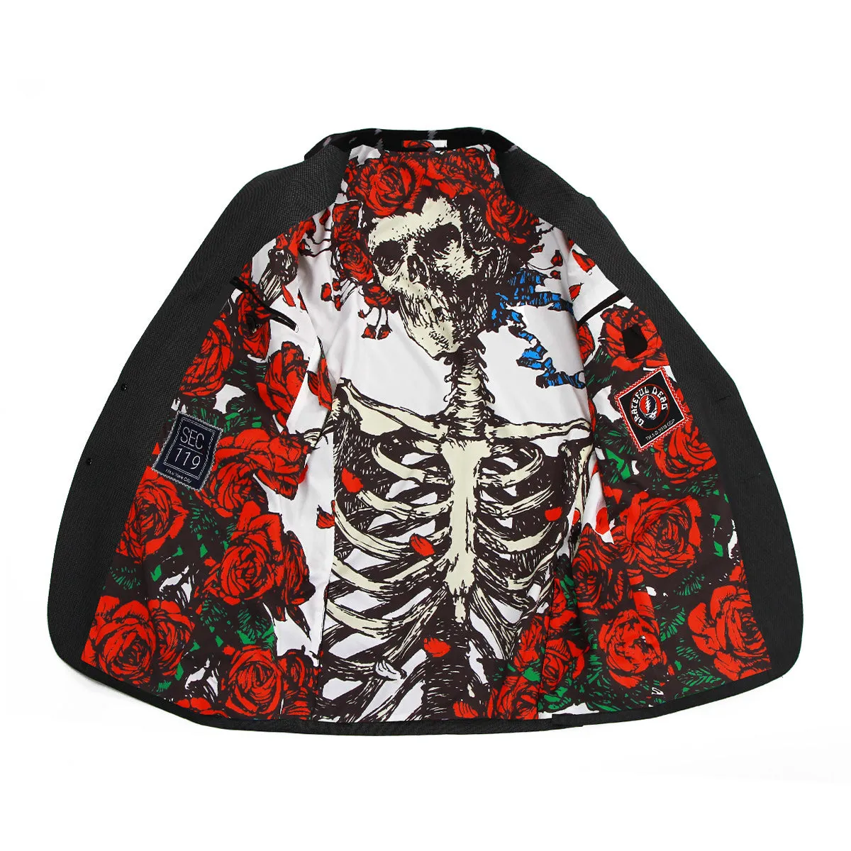 Grateful Dead Black Bertha Lined Sports Coat