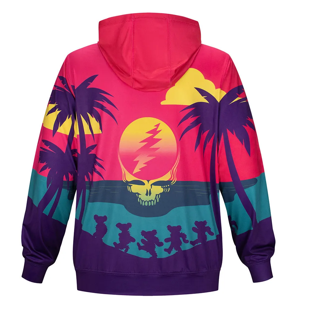 Grateful Dead | UPF 50 Hoodie | Setting Sun Stealie