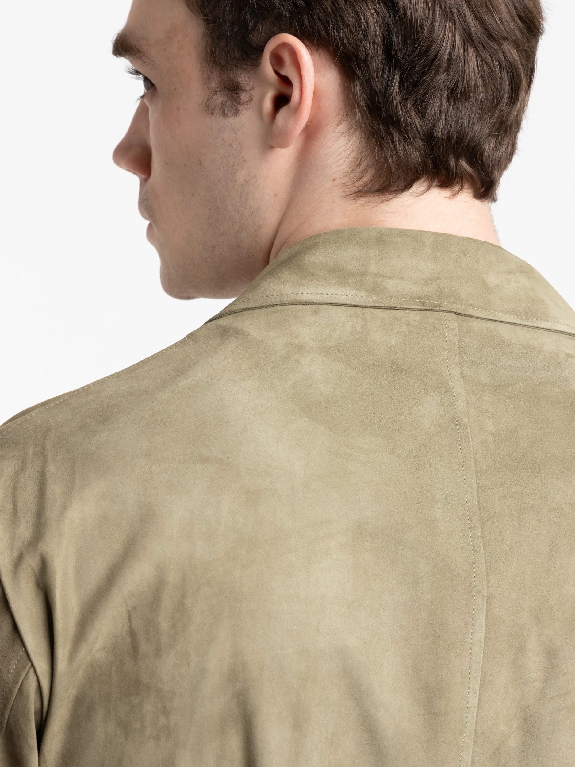 Green Scutum Suede Jacket