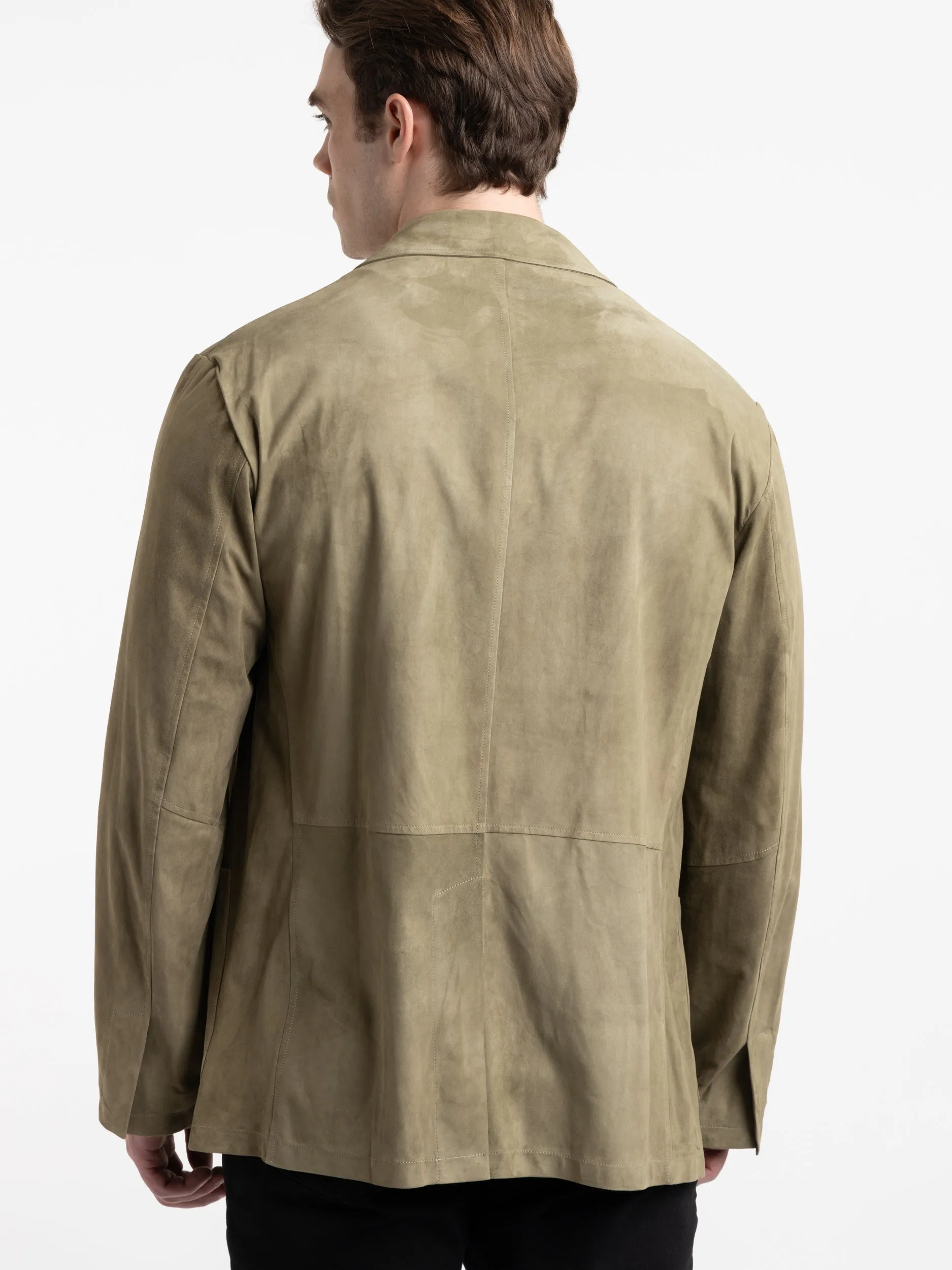 Green Scutum Suede Jacket