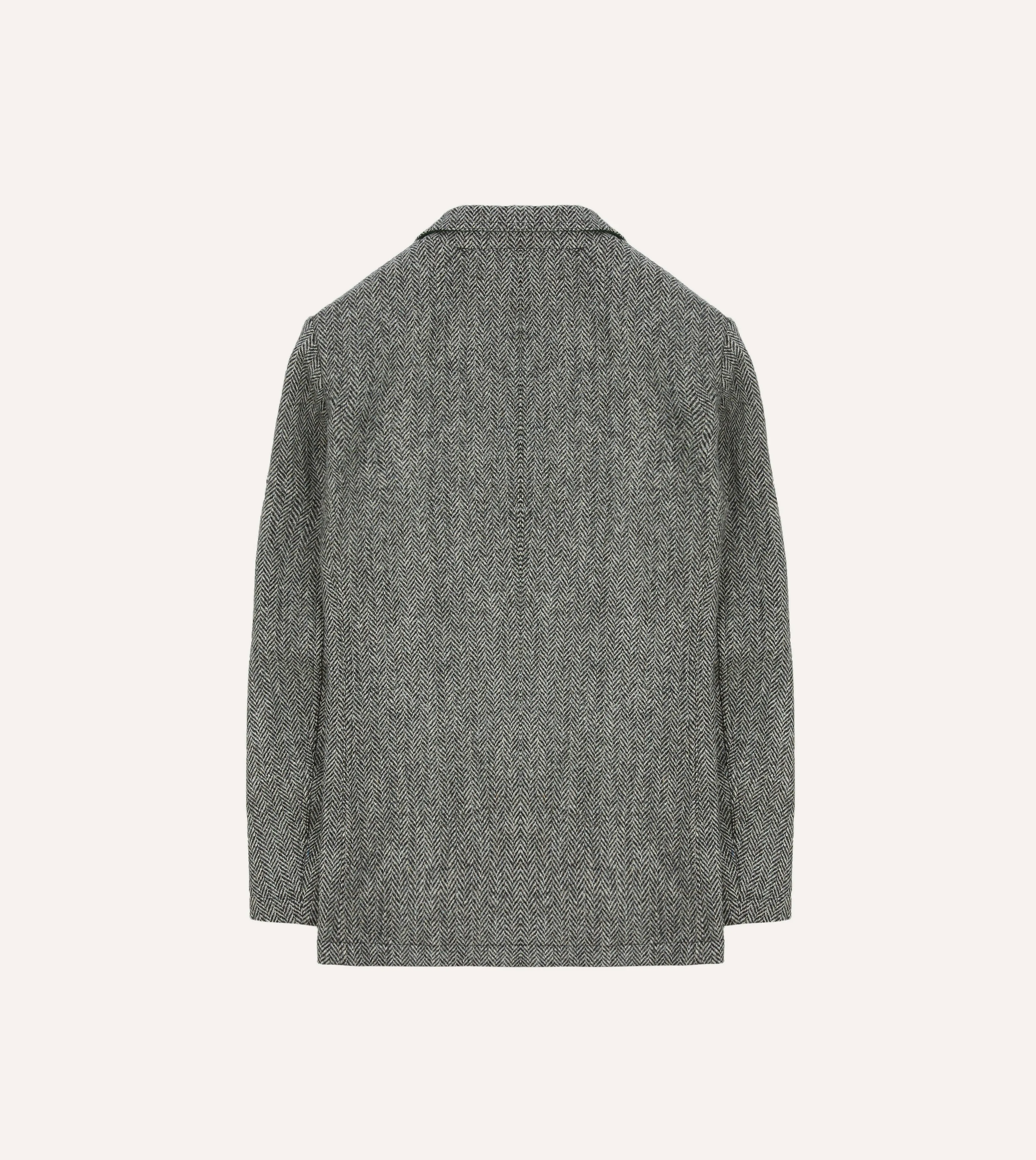 Grey Herringbone Harris Tweed Games Blazer Mk. VII