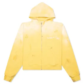 Gym Bag Zip Hoodie - Washed Yellow