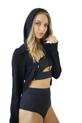 Halifax Half Hoodie Crop Top