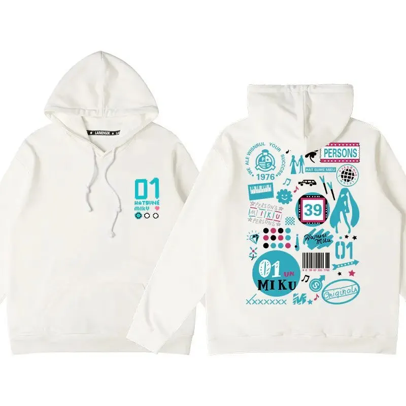 Hatsune Miku Hoodie Anime Long Sleeve Cotton Sweatshirt