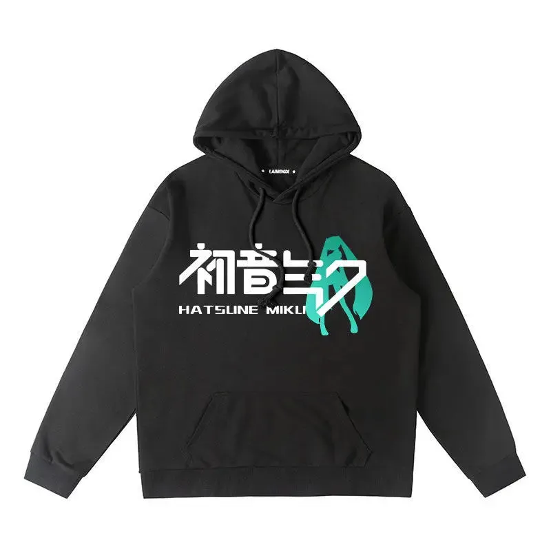 Hatsune Miku Hoodie Anime Long Sleeve Cotton Sweatshirt