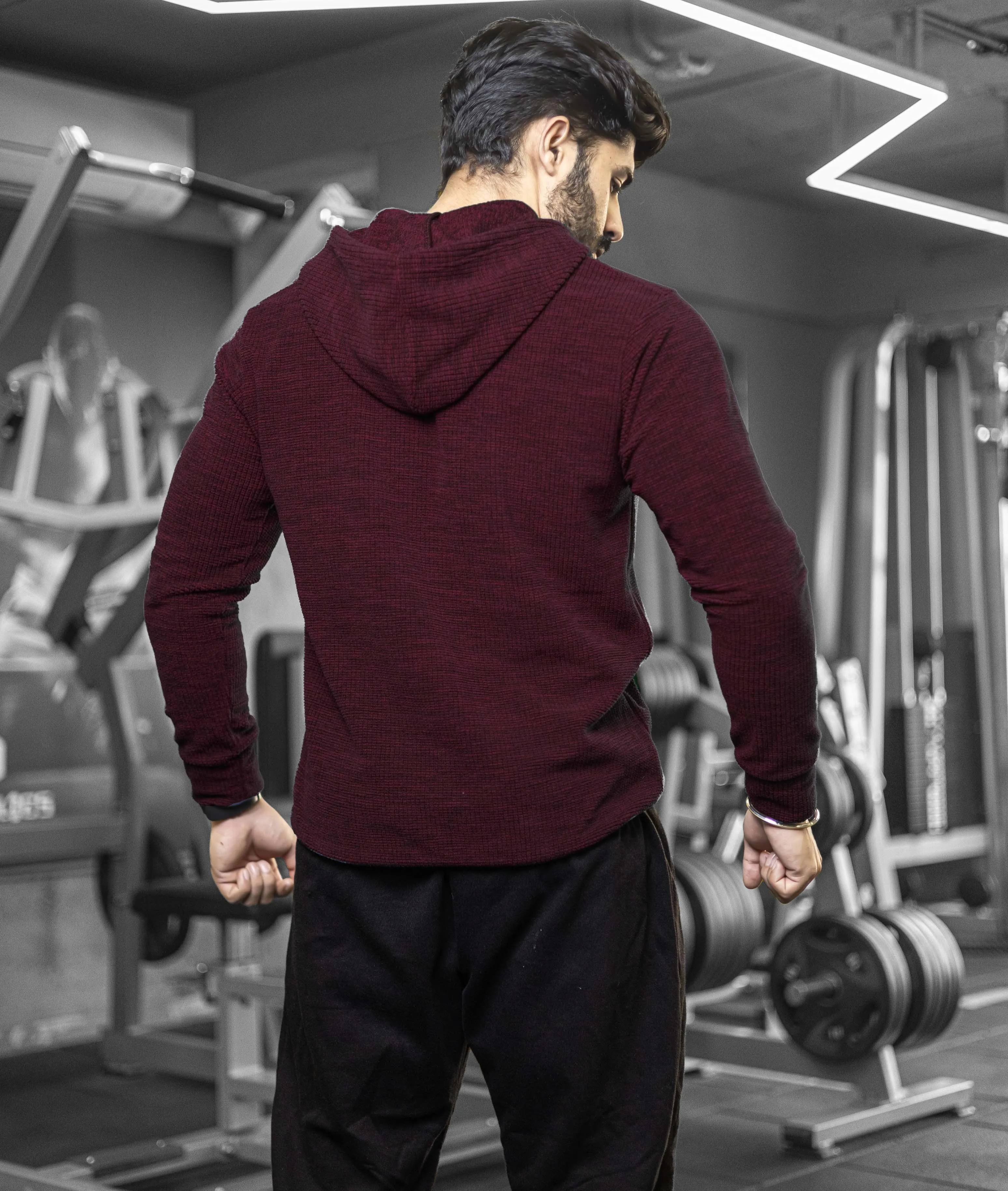 Heavy Duty GymX Hoodie: Maroon