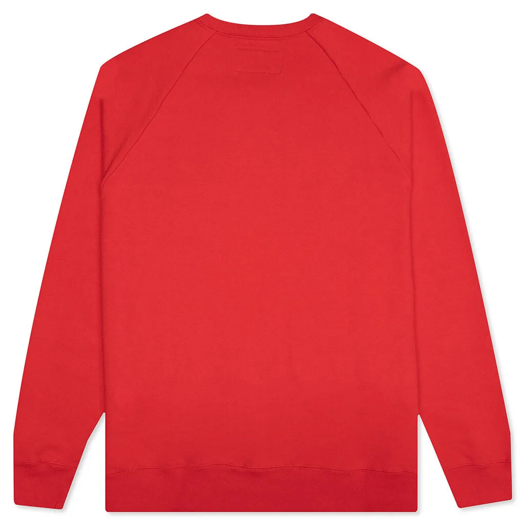 Heavy Weight Crewneck Sweatshirt Type-2 - Red