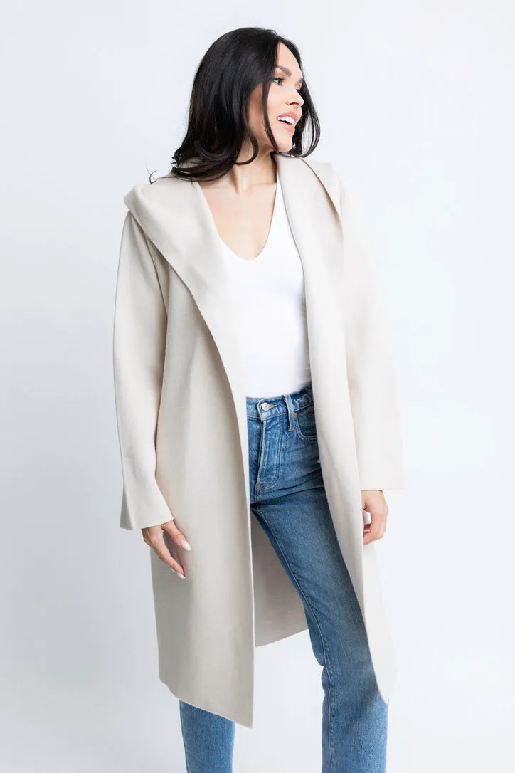 Hooded Sweater Cardigan Coat