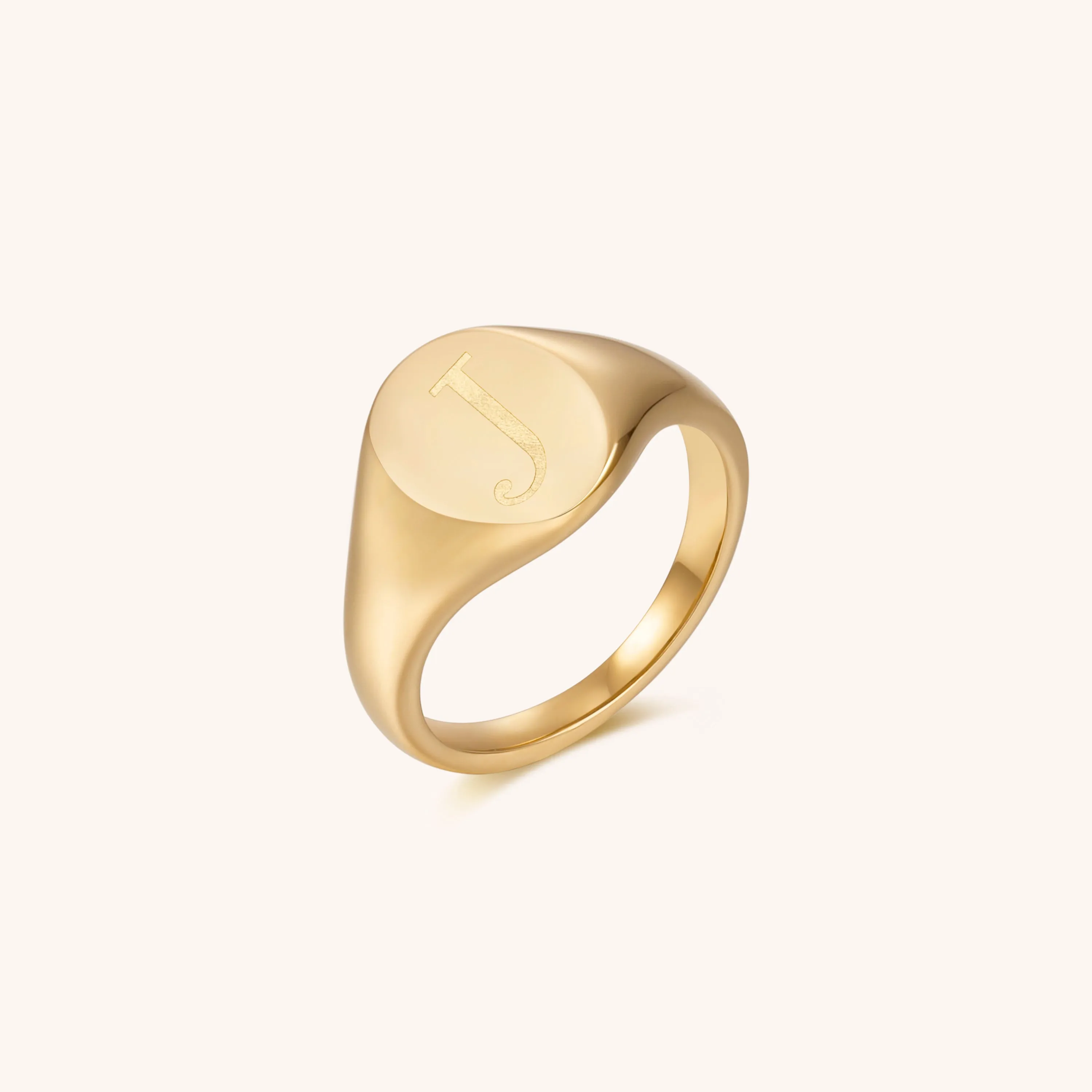 Initial Signet Ring - J