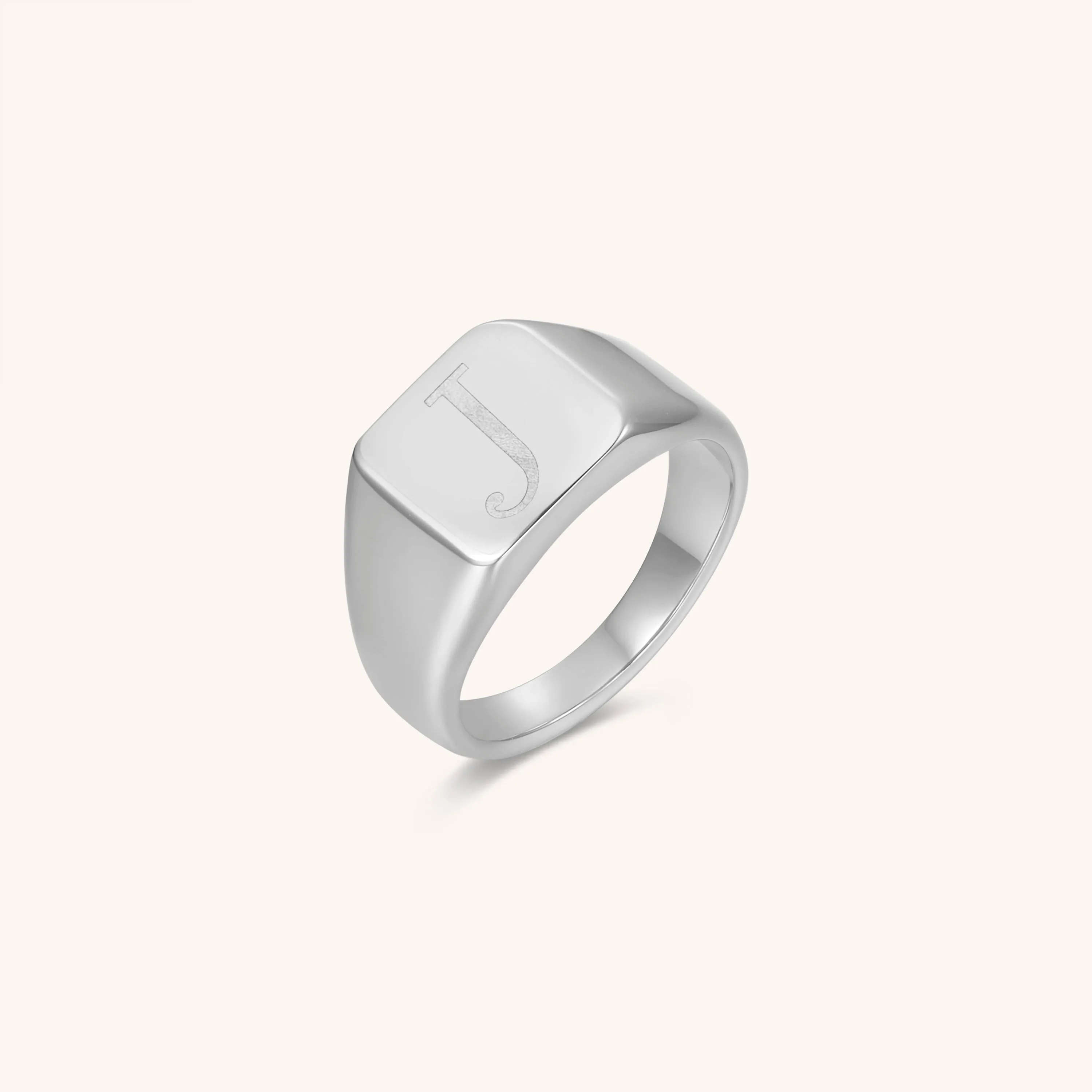 Initial Signet Ring - J