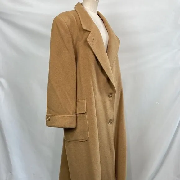 JPercyfor Marvin Richards Tan Camel Wool Long Coat