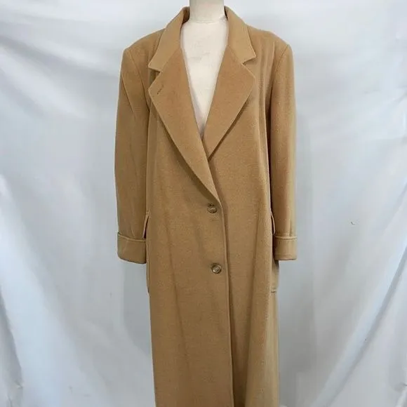 JPercyfor Marvin Richards Tan Camel Wool Long Coat