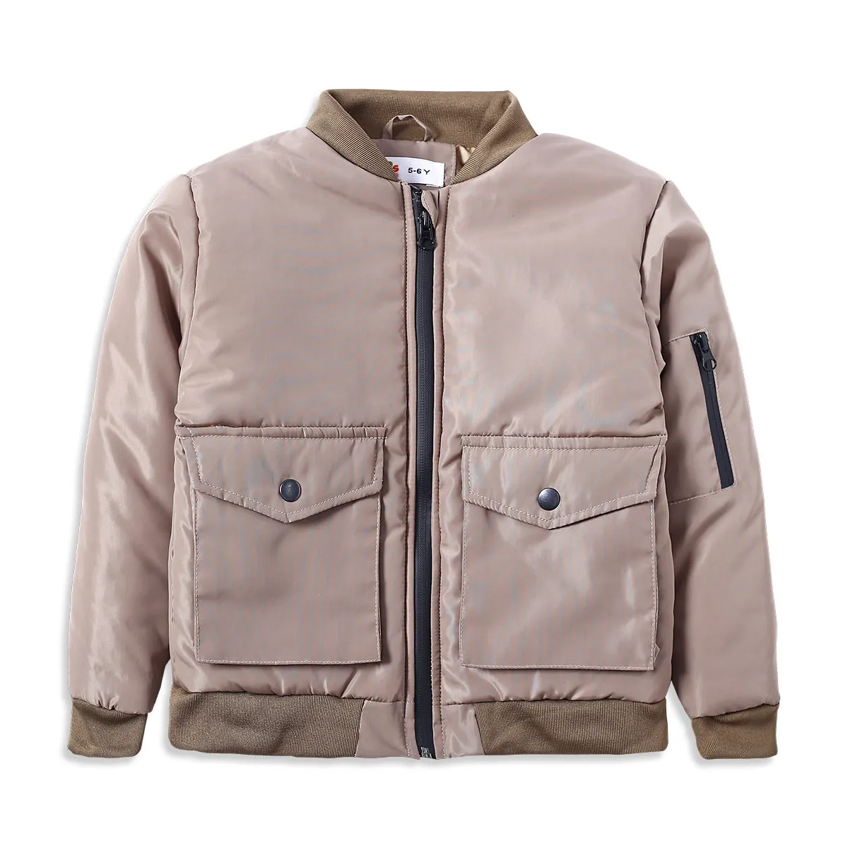 Khaki Puffer Quilted Jacket