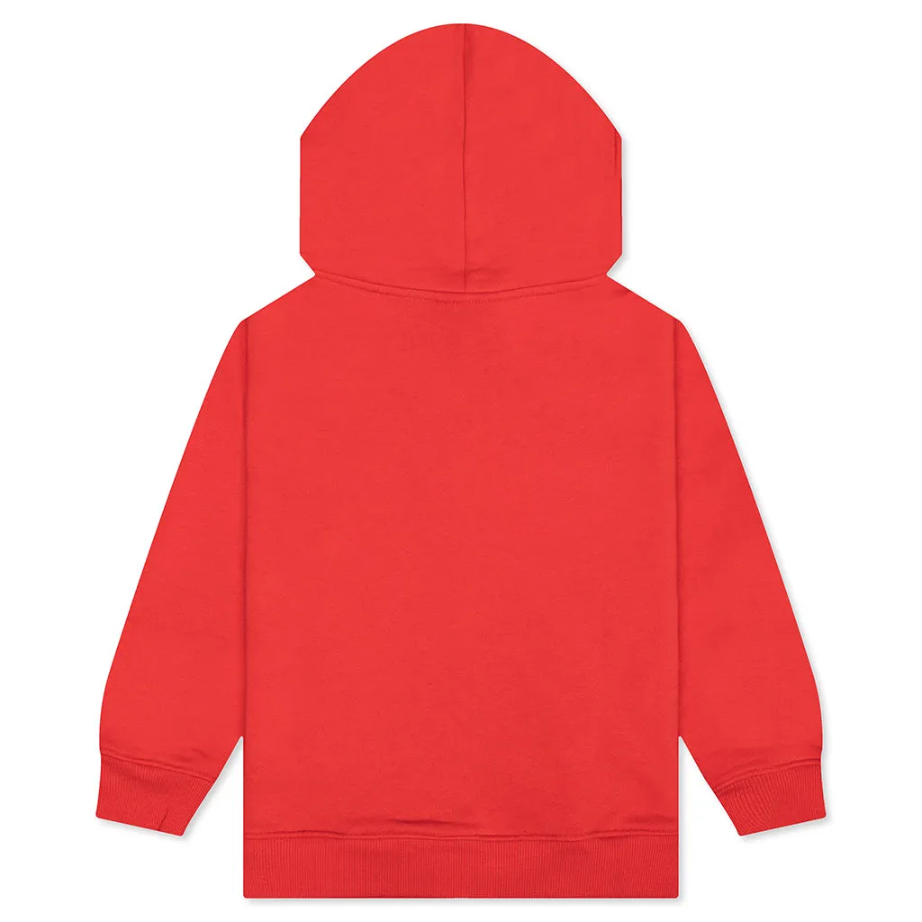 Kids Blocks Hoodie - Tomato