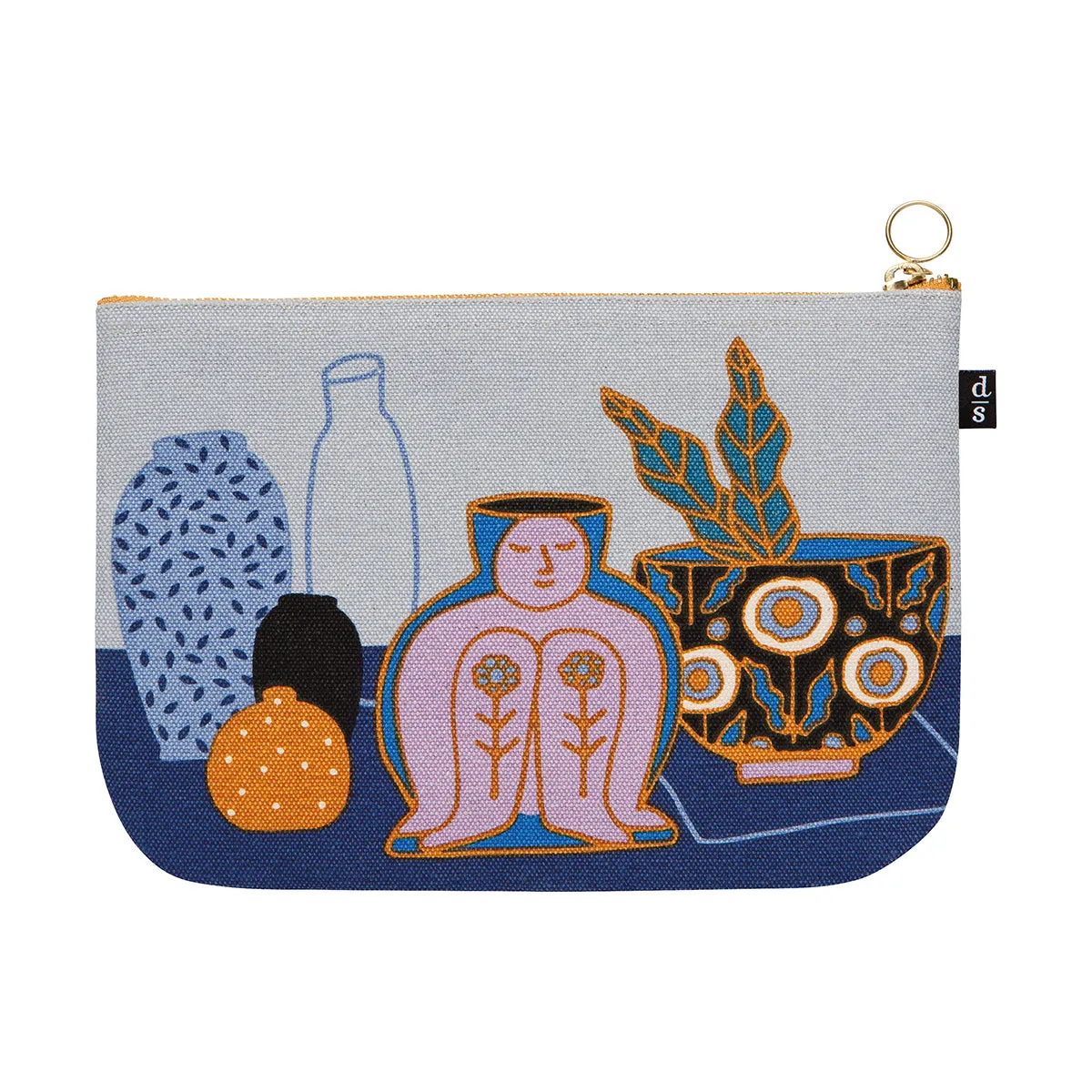 Large Cotton Zipper Pouch