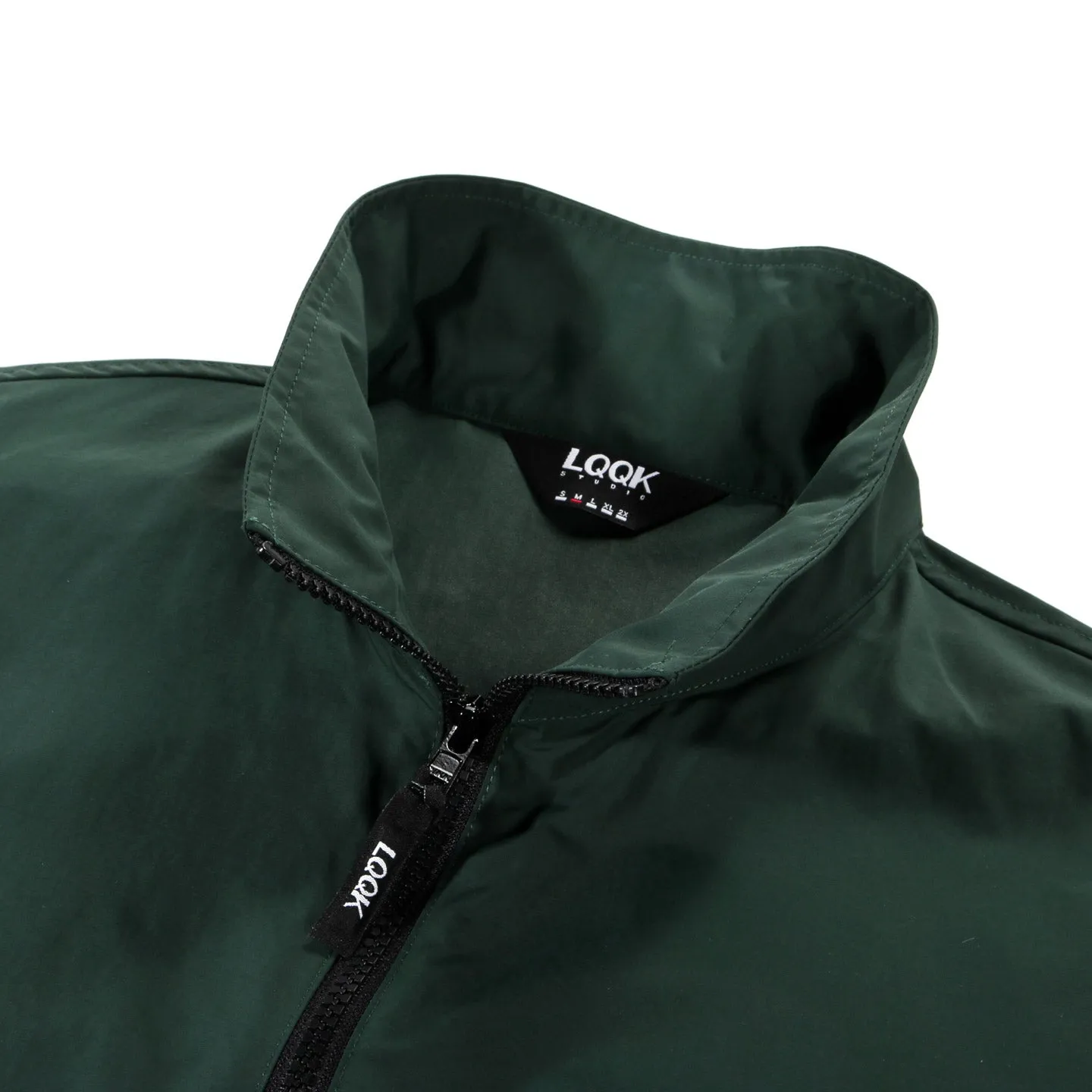 LQQK STUDIO NYLON TRACK JACKET GREEN