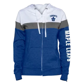 Maple Leafs New Era Women's 3Tone Full Zip Hoody