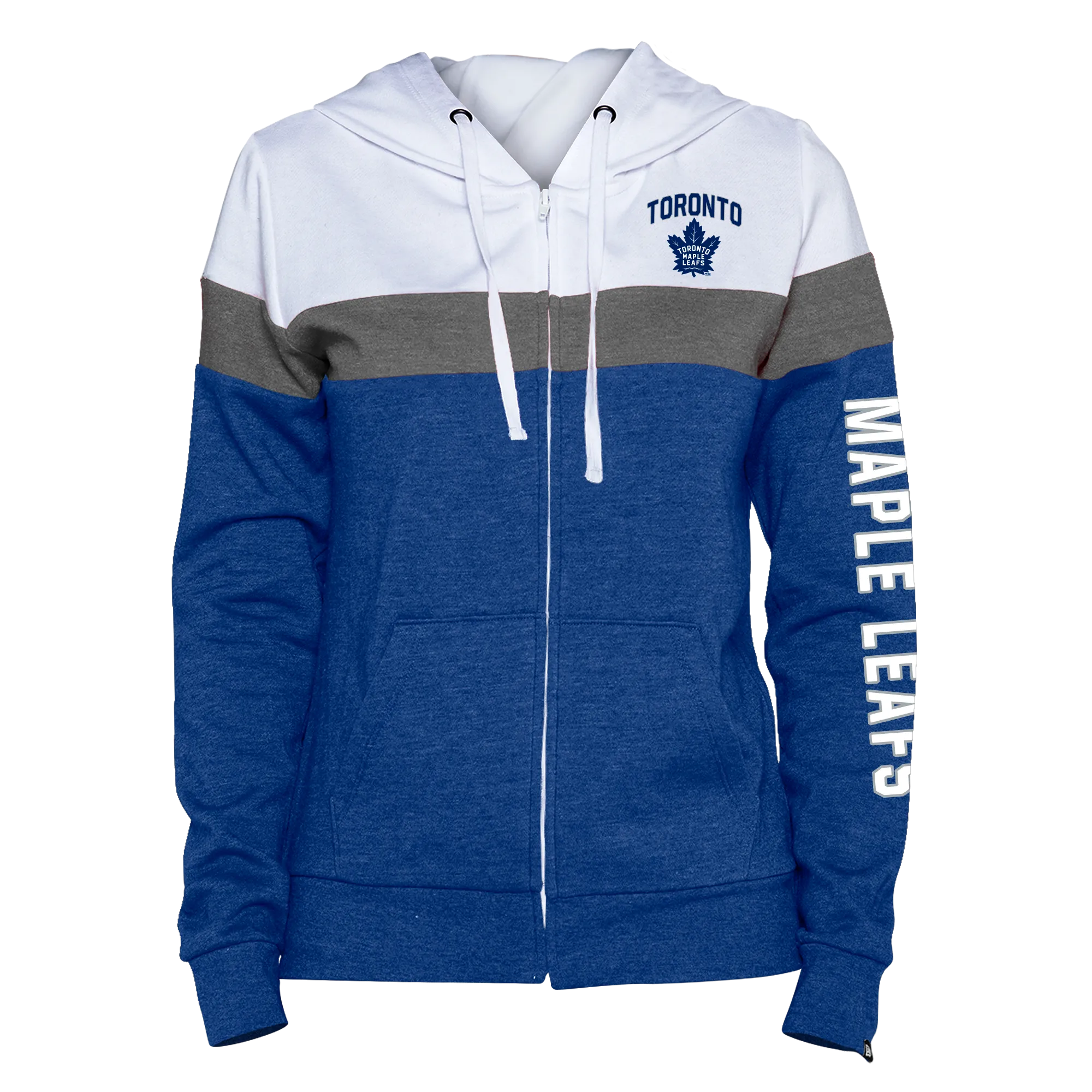 Maple Leafs New Era Women's 3Tone Full Zip Hoody