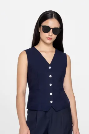 Maurice Tailored Button Down Vest