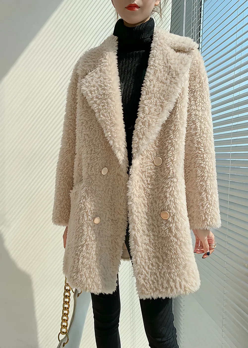 Moira High Pile Wool Fleece Coat