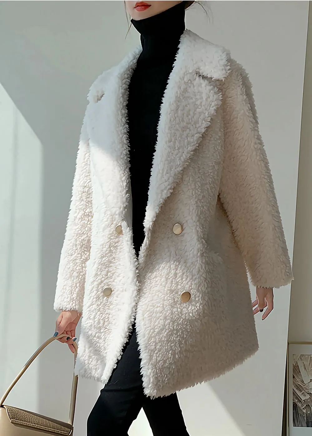 Moira High Pile Wool Fleece Coat