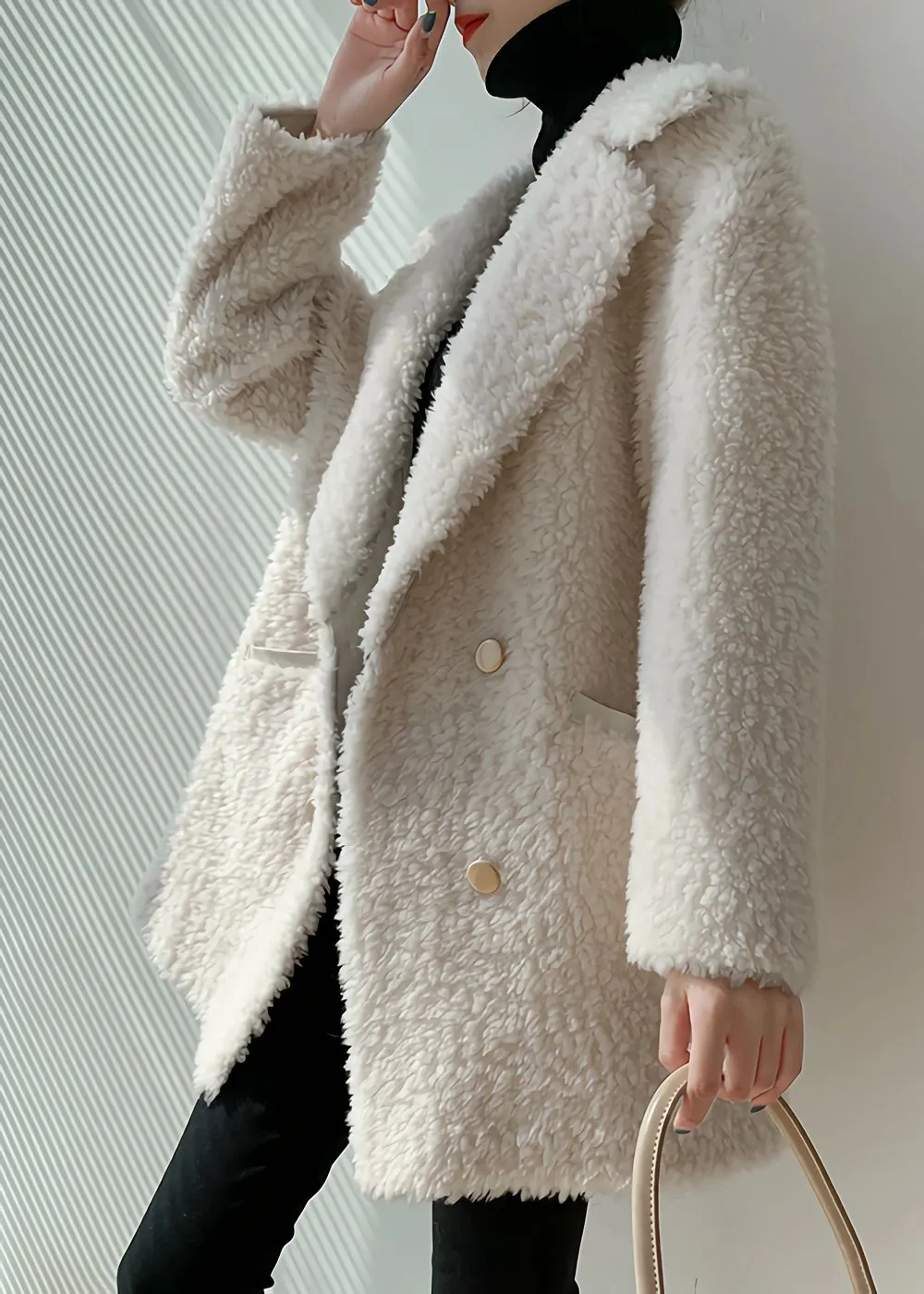 Moira High Pile Wool Fleece Coat