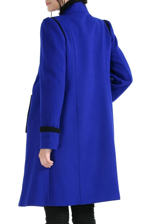 Momo Maternity Madison Double Breasted Wool Blend Coat