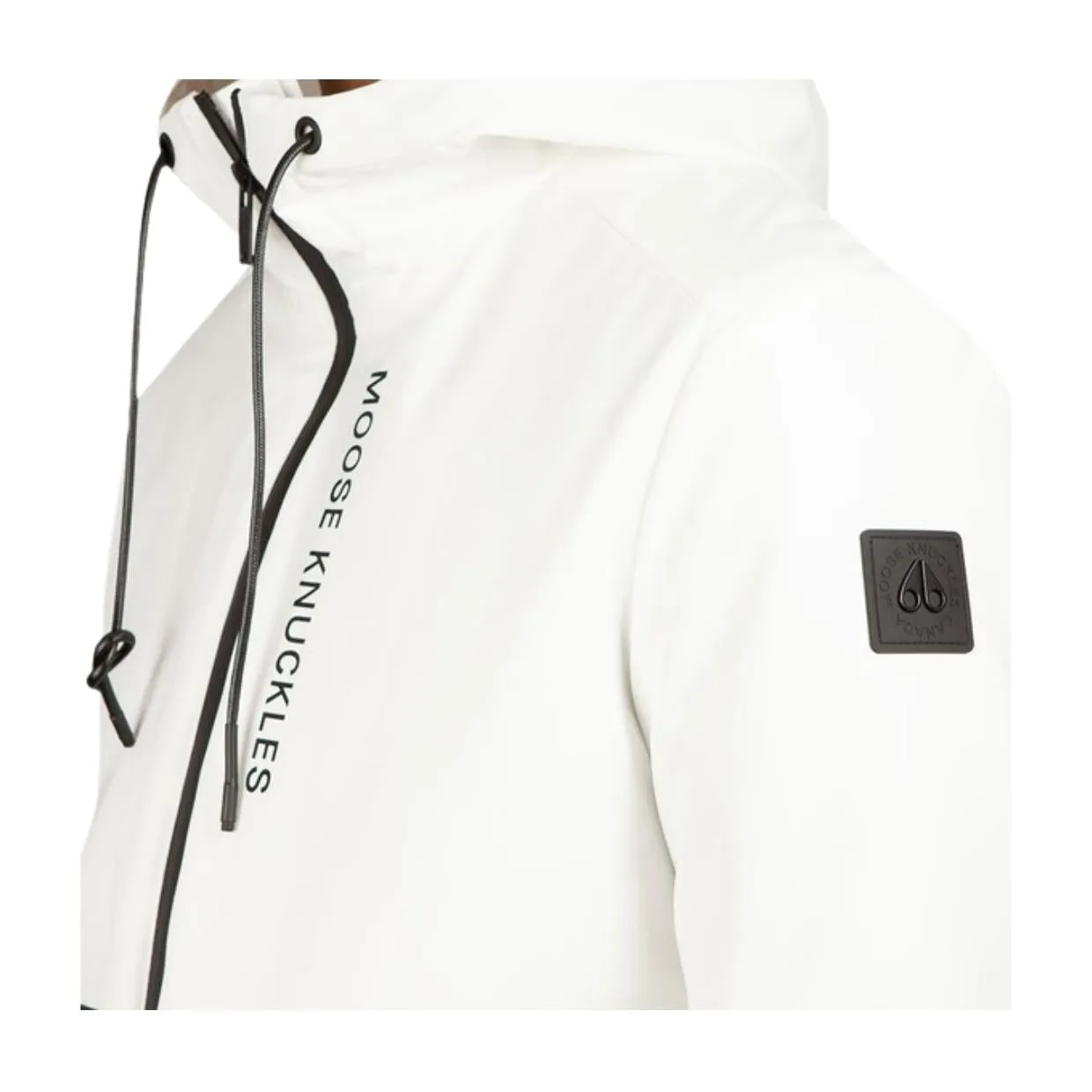 Moose Knuckles White Grayton Jacket