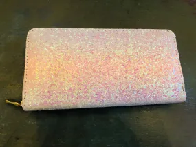 Multicolor Glitter Zipper Wallet