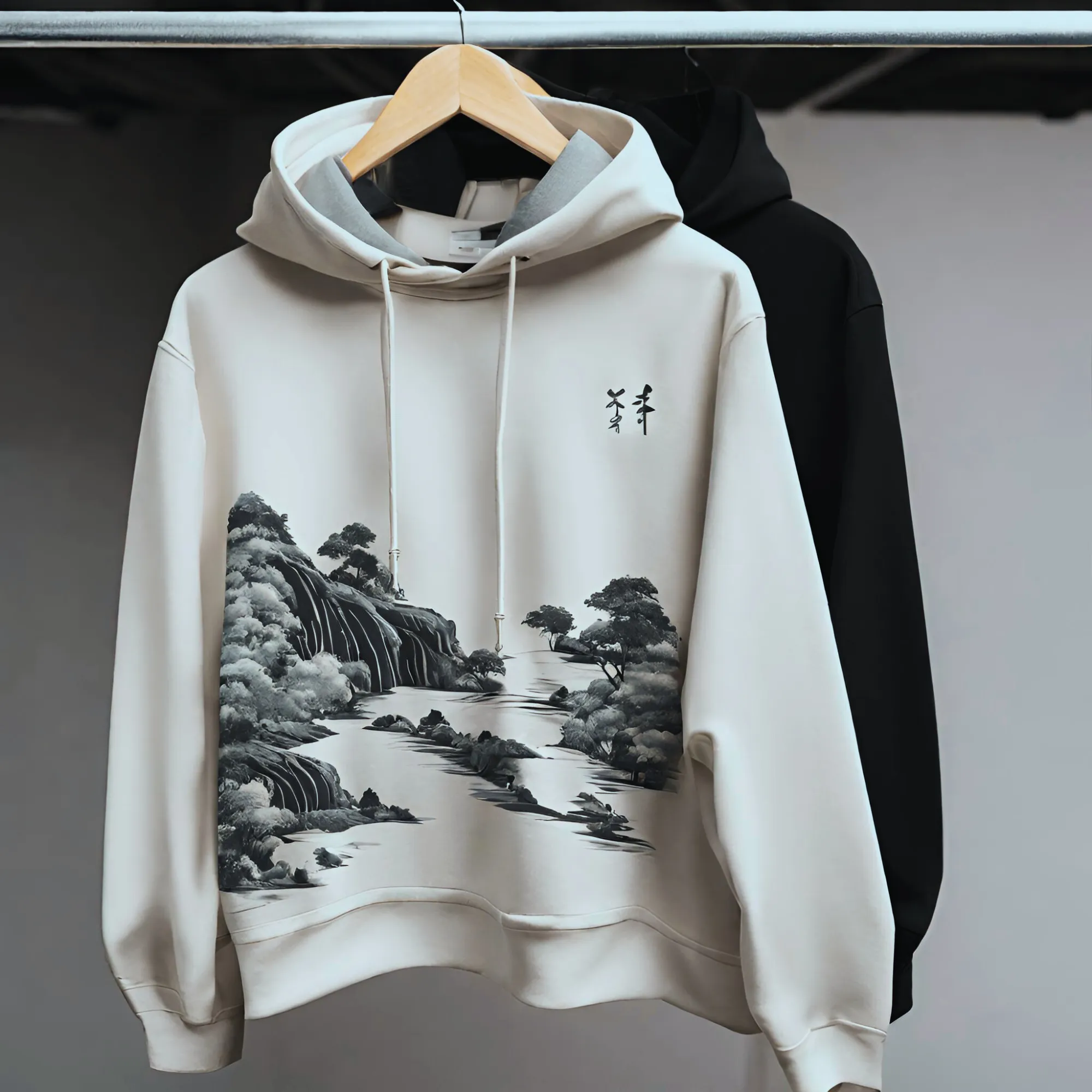 Next Valley Japan Hoodie Cream