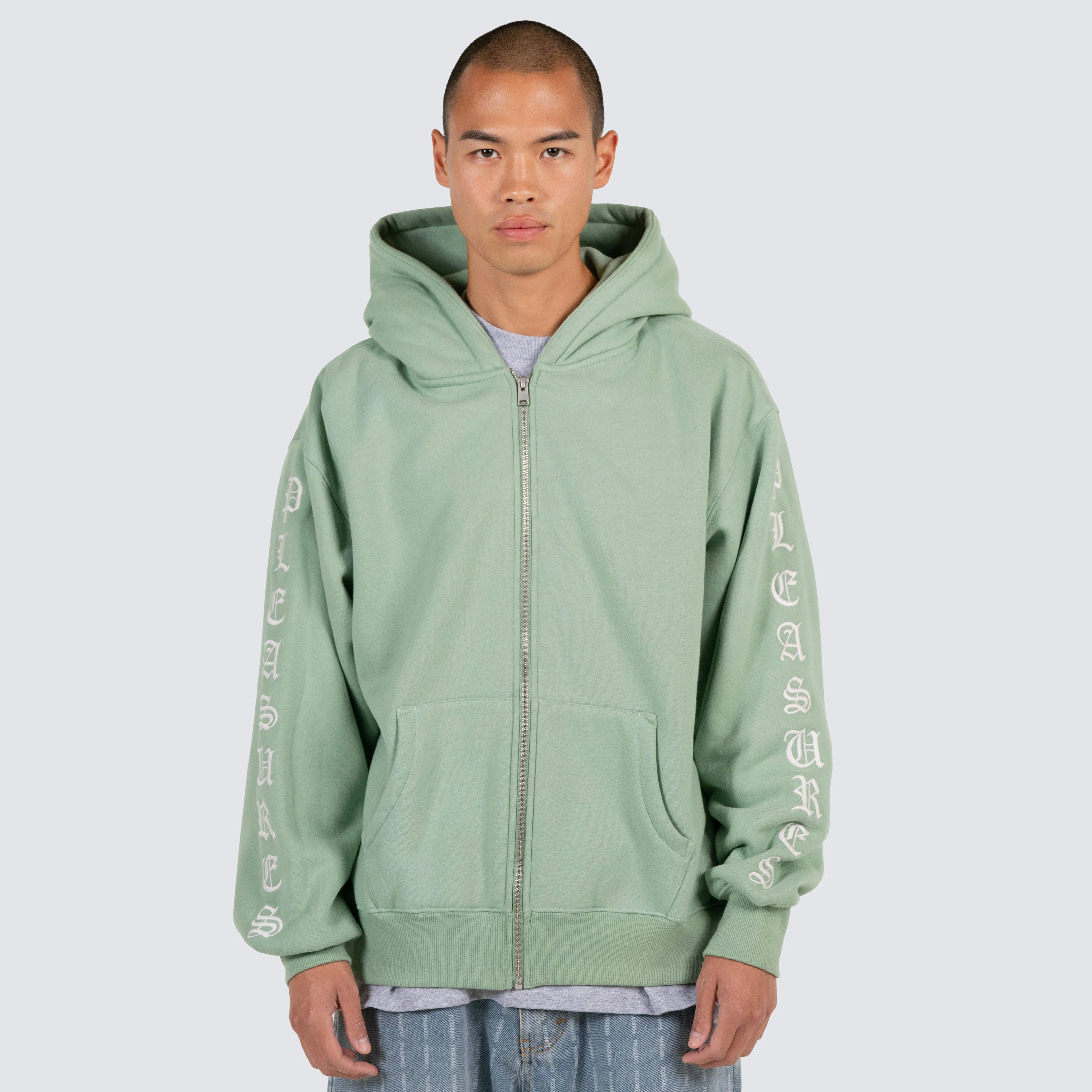 OE ZIP UP HOODIE (Matcha)