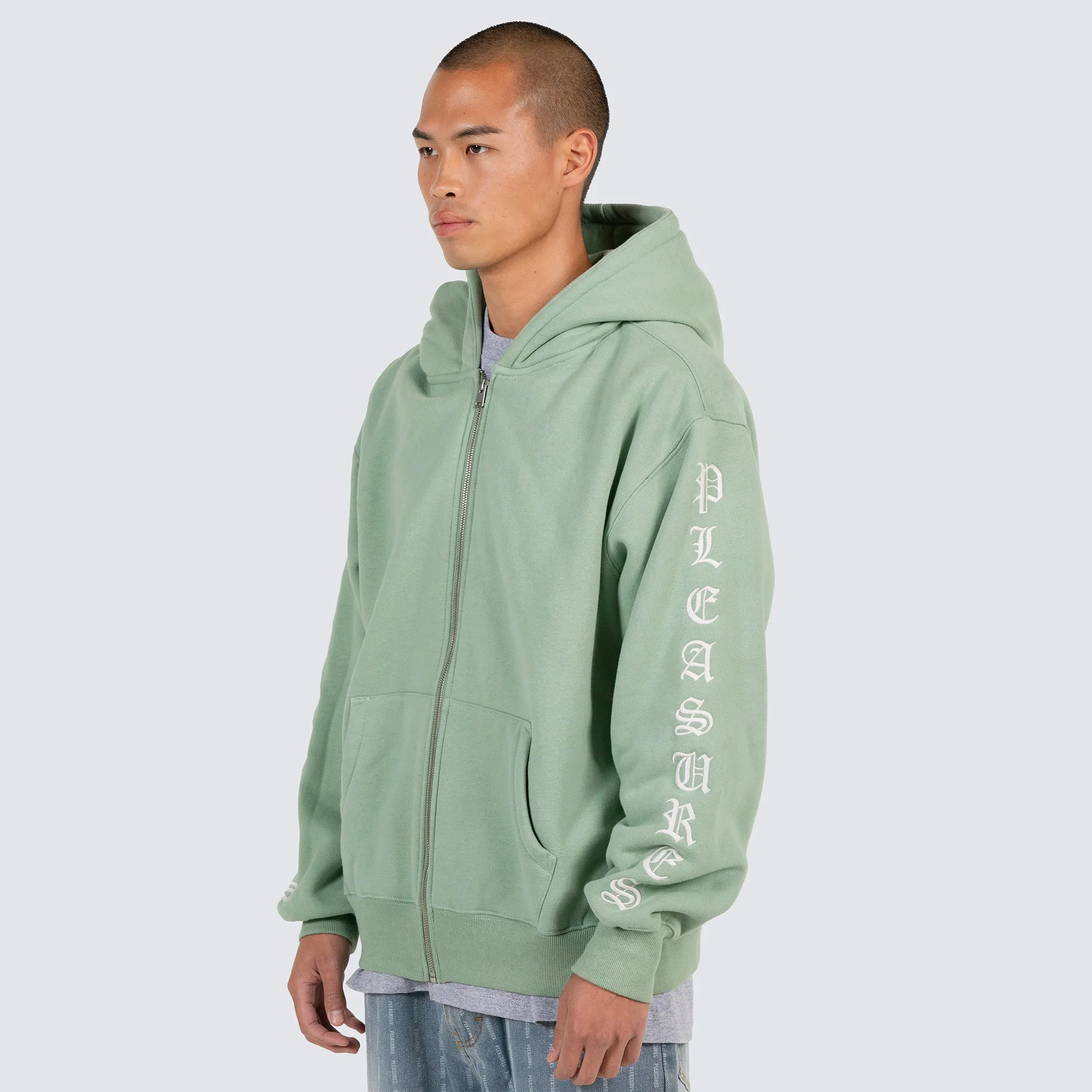 OE ZIP UP HOODIE (Matcha)