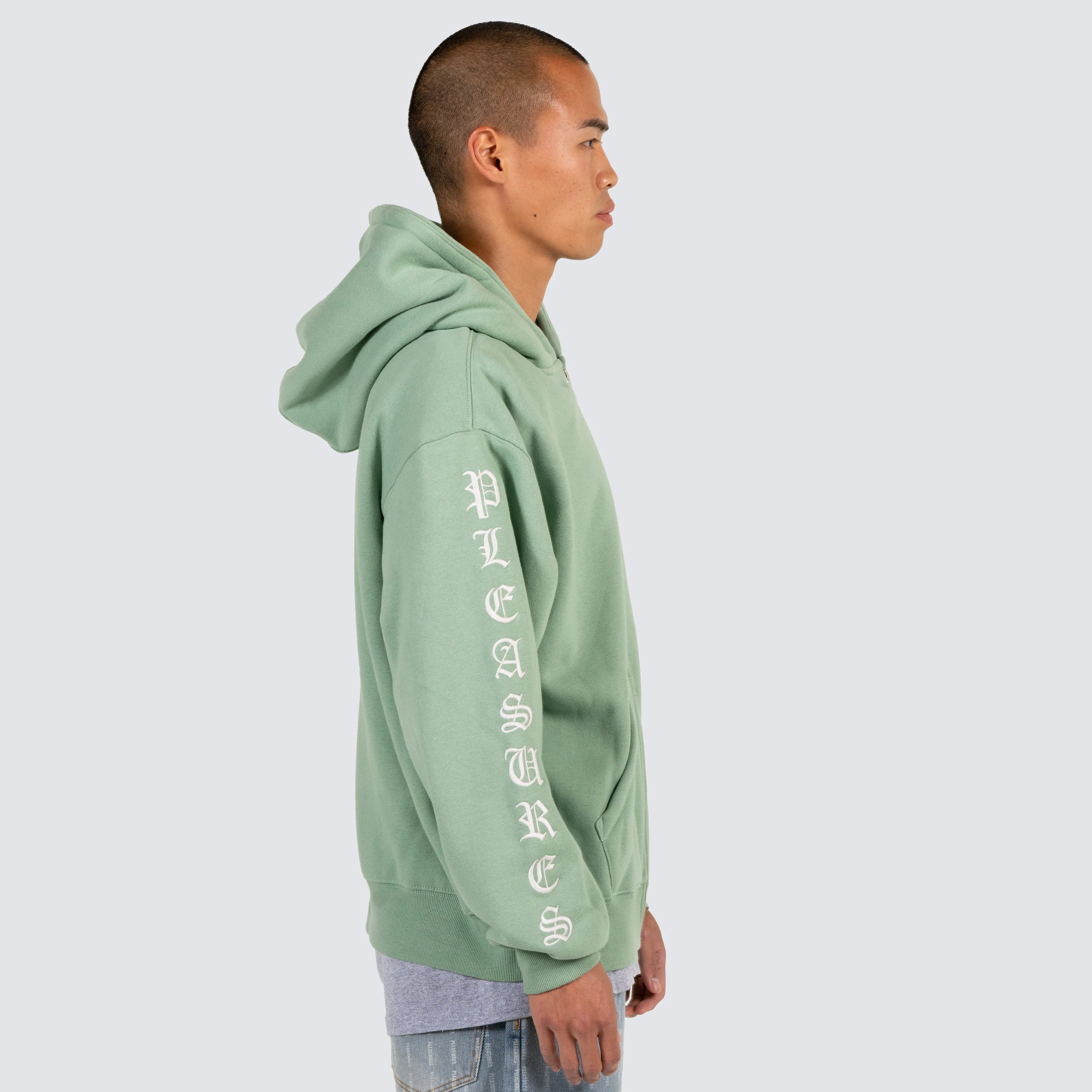 OE ZIP UP HOODIE (Matcha)