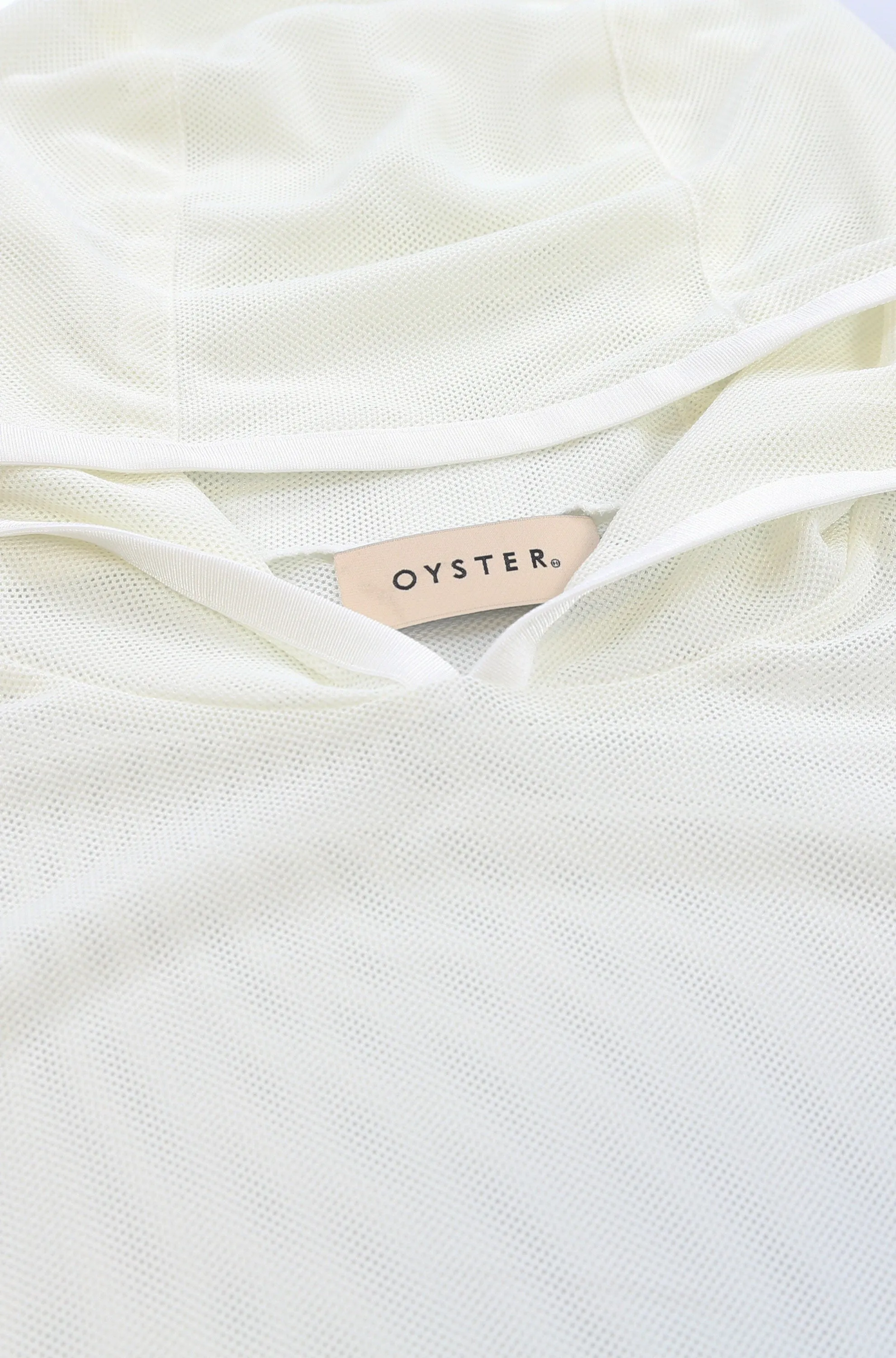 Oyster Mesh Hoodie (White)