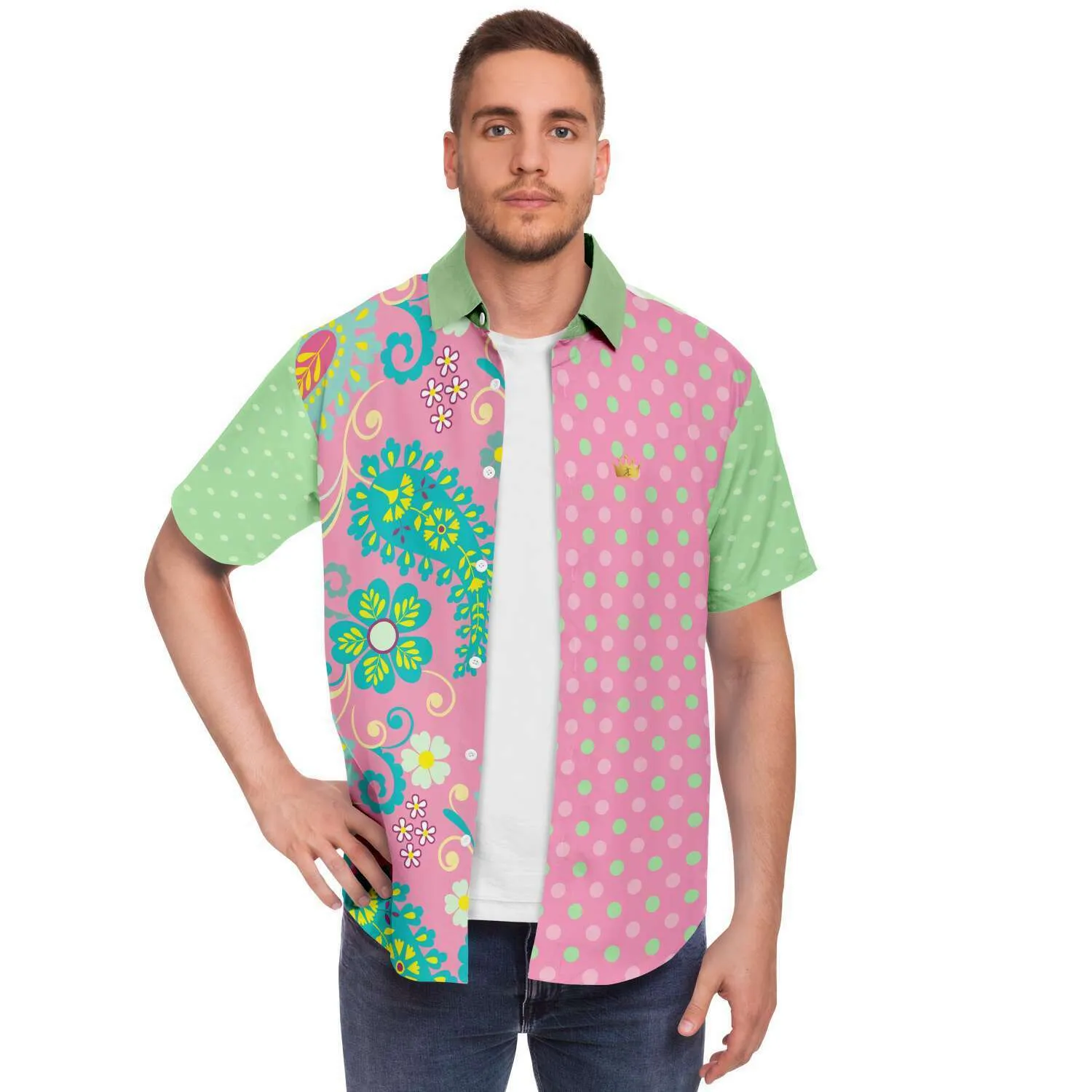 Paisley Park Short Sleeve Button Down Shirt