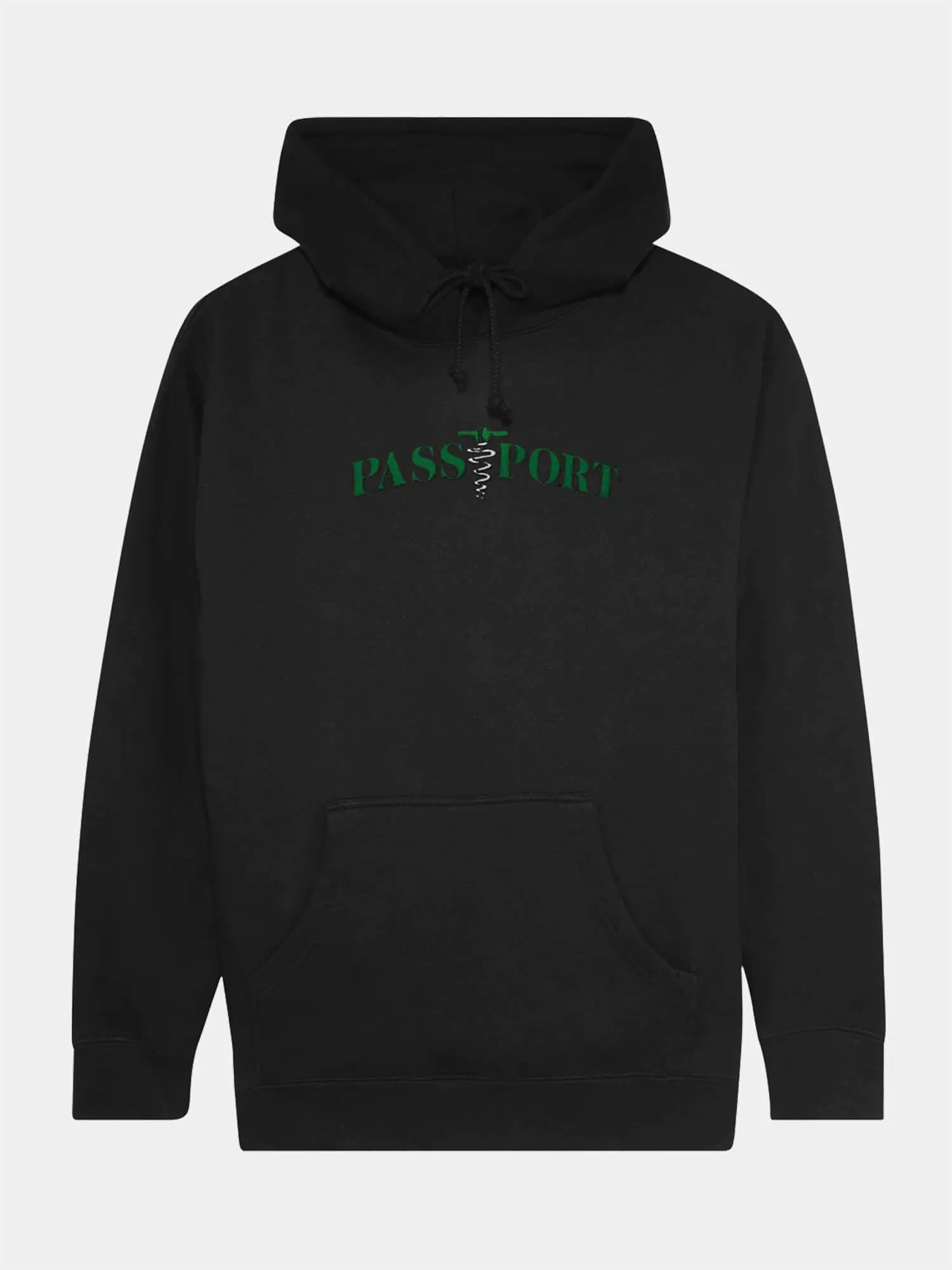 Pass-Port Corkscrew Embroidery Hoodie - Black