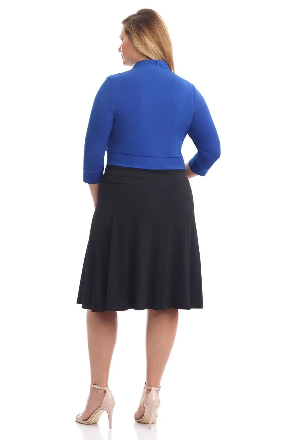 Plus Size Bolero Shrug with Rounded Hem