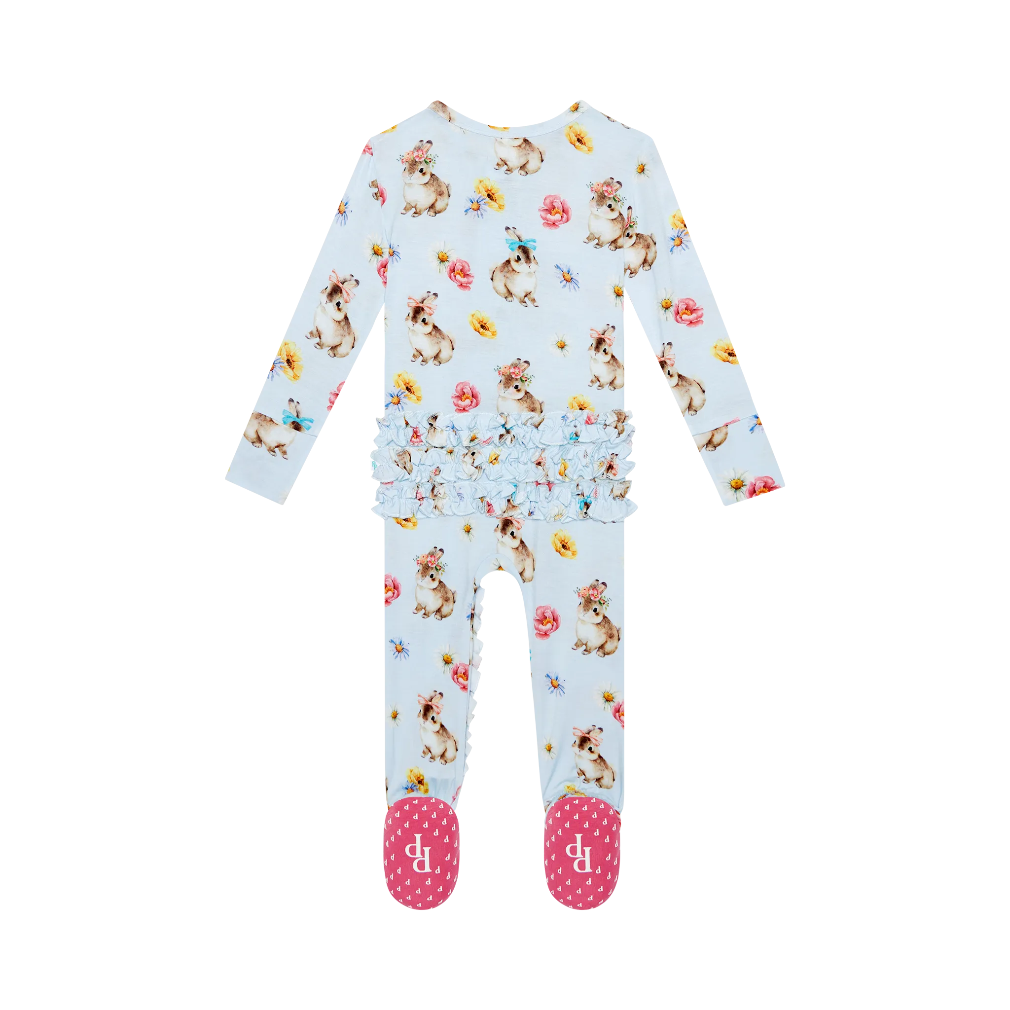 Posh Peanut Tinsley Jane Ruffled Zippered Footie