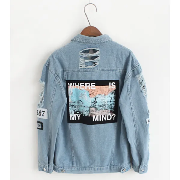 "Where Is My Mind?" Women's Jean Jacket