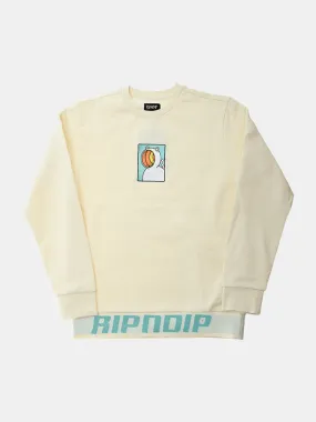 Rip N Dip Open Minded Crewneck- Natural