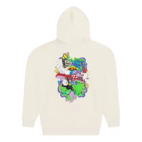 RIPNDIP RABBIT HOLE HOODIE-BONE